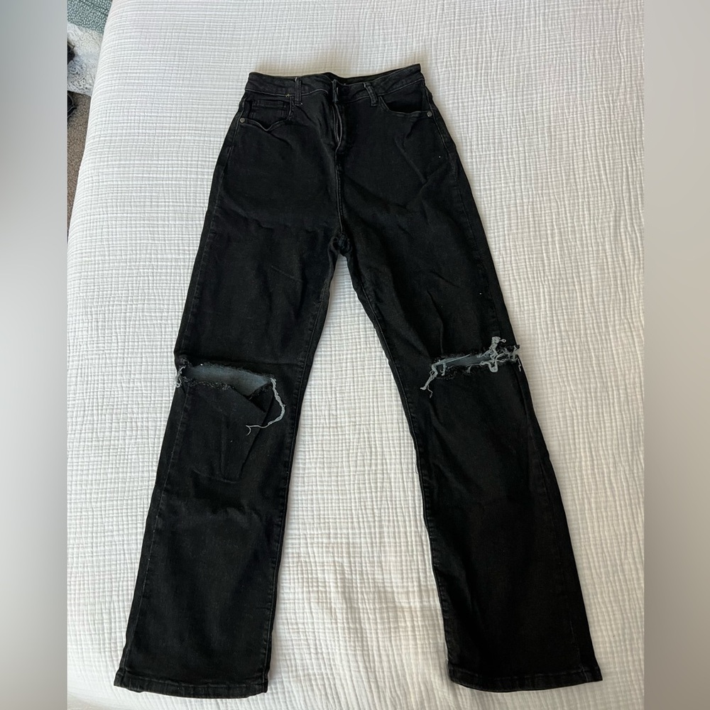 Boohoo Charcoal Denim Pants